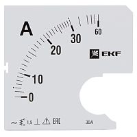 Шкала сменная для A961 30/5А-1,5 PROxima | код  s-a961-30 | EKF